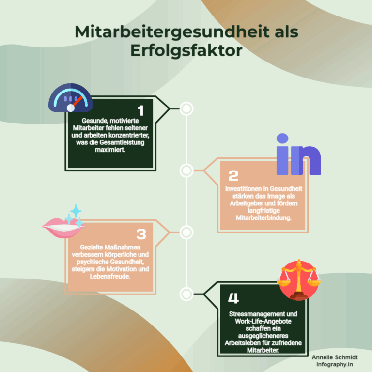 Infografik Vorteile Betriebliches Gesundheitsmanagement